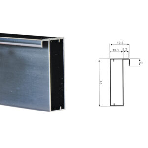 Glass Profile 45mm for w/G Handle